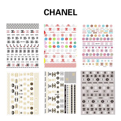 sticker ongle chanel|chanel labels and stickers.